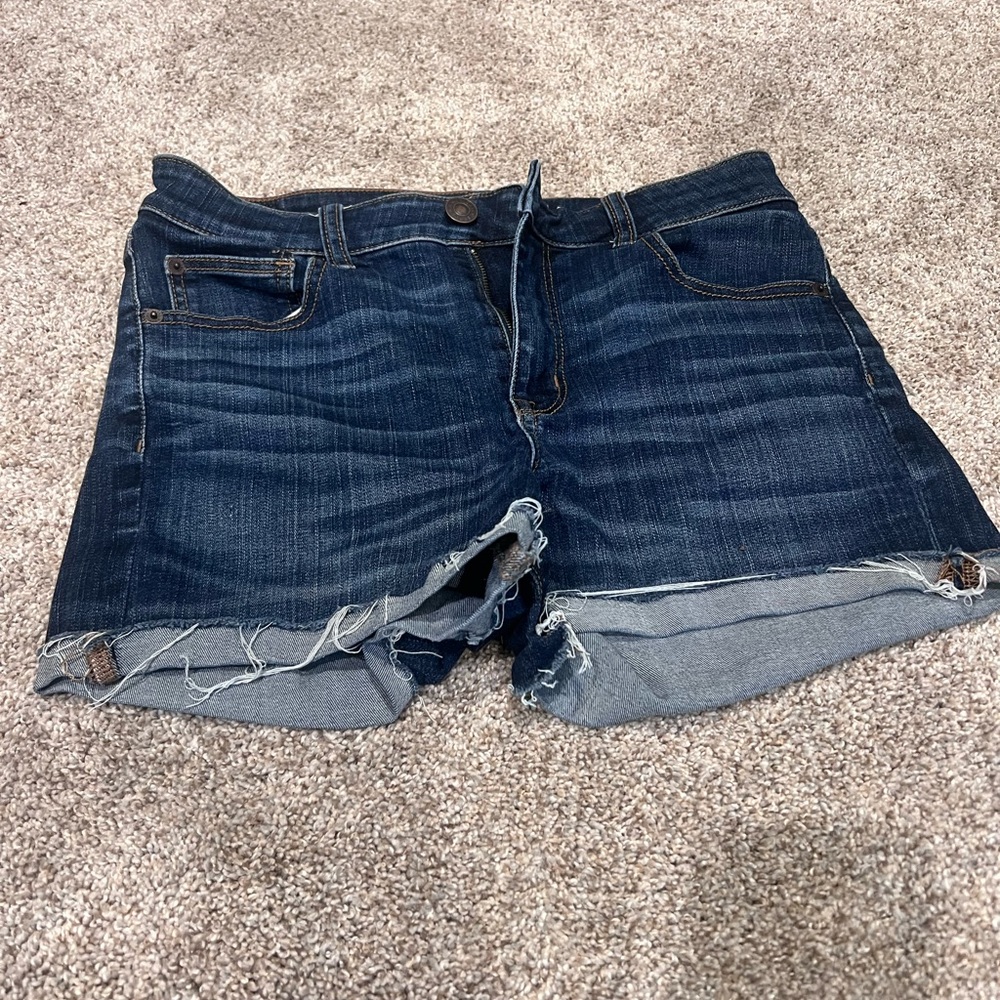 American eagle hi-rise shortie Jean shorts